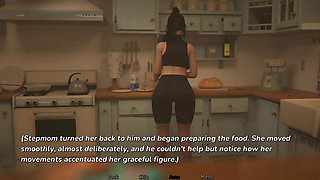 During the boxes remove stepson saw stepmom's beautiful body in half naked
