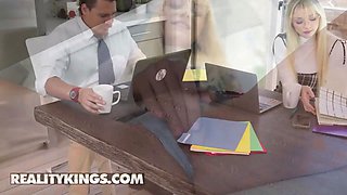 Reality kings - ceceLia Taylor will do anything to eat her jaw-dropping boss justine jakobs' cunt