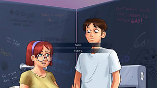Summertime Saga Reworked - 5 in the College Toilets by Misskitty2k
