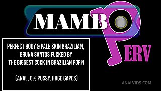Perfect Body & Pale Skin Brazilian, Bruna Santos Fucked By The
