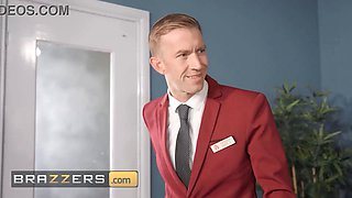 Brazzers - Clea Gaultier & Chris Cobalt want to make biz with danny but first they must have a threesome with him