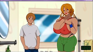 Stepmom in adult cartoons gets her feet licked