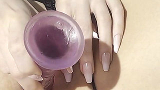 Horny Big Ass Brunette Plays with Her Wet Clit