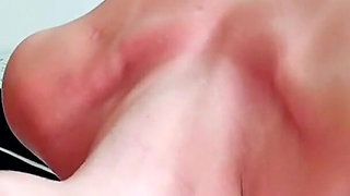 Deep throat inverted, and pulsation cum in throat