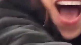 Publicl BJ & Fuck on Burguer King's Bathroom + Exhibitionism on the Street!