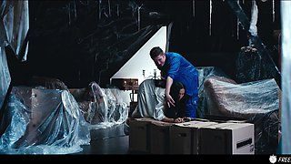 Hot thai girl froze in place for a lucky guy to have fun with her pussy