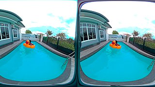 Pov Pool Tease - Amelia Star's Wet Body And Dark Skin Will Drive You Crazy - 8k Seduction