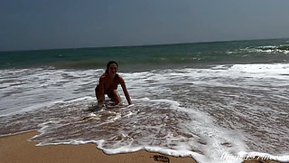 Topless on the Beach, Pussy Fingering, Outdoor Nudity