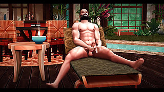 theblissfulsimmers_ sims couple evelyn and eeros have steamy sex by the poolby the pool