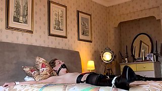 Amateur slut gangbang anal in stockings and lingerie