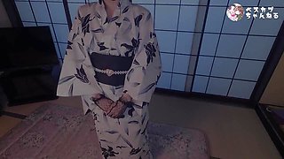 素人浴衣美女とハメ撮り　濃厚なフェラと見せつけいちゃいちゃがかわいすぎる