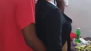 Big Ass Stripper Taking Care of the Boys