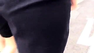 A kinky picked up euro amateur outdoor upskirt in hd