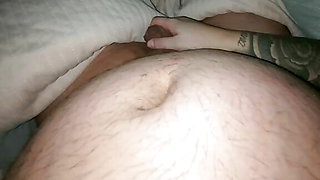 Step mom goes to handjob step son dick in bed