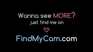 Webcam Girl Masturbating with Dildo at Home