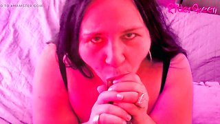 Stepmom Riderqueen gets wild with her stepson in a hardcore session