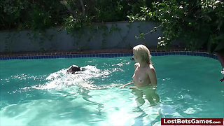 Beverly and Dharma heat up the Strip Pool Football