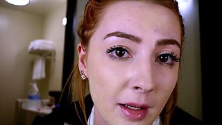 Young redhead schoolgirl being sexually explo