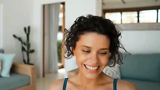 Big boob brunette masturbates on webcam