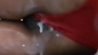Recording My Stepsister When She Opens Her Ass and Squirts From Her Clitoris and I Get Excited and Cum