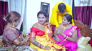 Desi Horny Indian Three Bhabhi Wants to Get Fucked by Their Dewar Like a Bhabhi's Groupsex Party ( Hindi Audio )