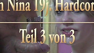 Sweet student Nina 19j. hardcore sex on chair - part 3