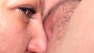 Older Big Boobed and Leggy Student Pleasing the Mature Busty Teacher