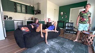 Insatiable Russian Slut Takes Double Penetration Hard - Gangbang Creampie