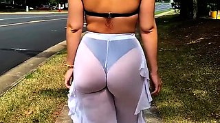 Nice amateur girl ass exposed wearing panties