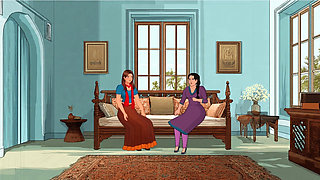 Two Friends talking about having fun