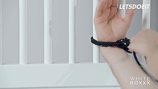 Anastasia Brokelyn's Bondage Tease: Tied Boyfriend Gets Blown Away