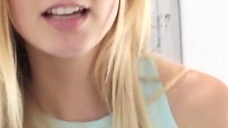 SisLovesMe - Lucky Stud Caught Horny Blonde Babe Rubbing Her Cunt Gets To Fuck Her Instead