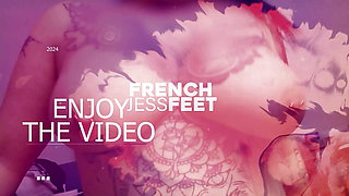 Closeup of frenchjessica and her amazing toes Footjob POV HD sexy feet
