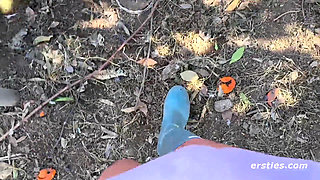 Ersties - Cute Babe Cherry B Masturbates Outdoors on Her Farm in Italy