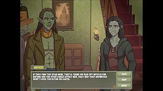Witch hunter encounters dirty talking witches in wild cartoon fantasy