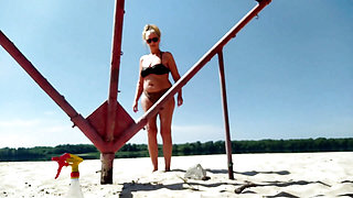 Walking to the Beach Through the Park