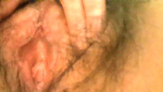 Hairy Vagina of Mature MILF Close up