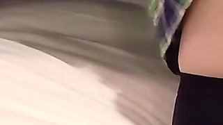 The Sound Is Dangerous and Embarrassing with Pussy Juice and Semen Creampie in Niso's College Girl Cosplay