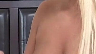 Hot Blonde Handjob and Gets Cum on Tits