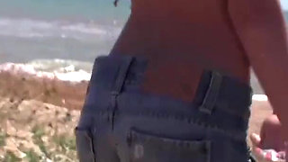 Redhead fucking with her new friend