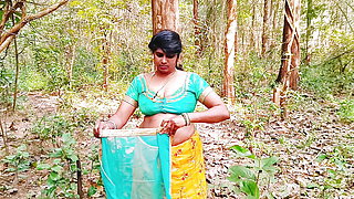 outdoor forest sex. Desi bhabi fucking Husband&#039;s small big dick. Telugu dirty talks.