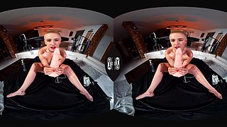 Riley Vs Bad Dragon; Bad Dragon Custom Dildo Masturbation Solo Big Tits Shaved Head