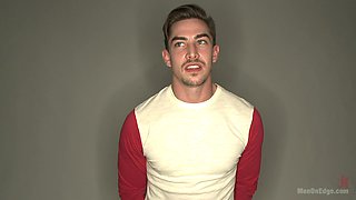 Gay sex game is the first gay experience of tied dude Jack Hunter