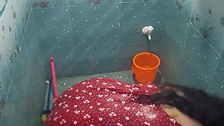Desi Woman Showering