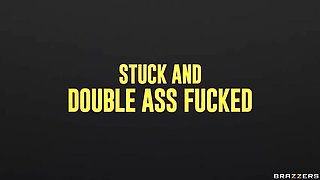 Jennifer Mendez Stuck and Double Anal Fucked by Xander and Jordi - Big Tits, Blowjob, Cumshot