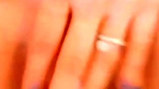 Blonde Pregnant Masturbating with Dildo on Webcam