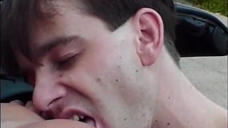 Blonde Milf With Nice Tits Ass Fucked With Condom In The Car With Ass Nice