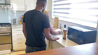 Fucking My Babe in the Kitchen After Shower