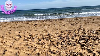 Spanish Girl Sucks It on a Public Beach