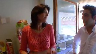 French Mature fucks in small place: Blowjob, Amateur  Anal Porn